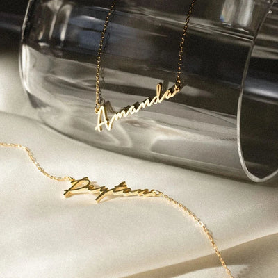 Women's Name Pendant Chain Necklace